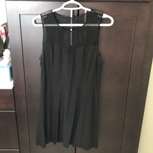 Mesh Front Fit and Flare Dress